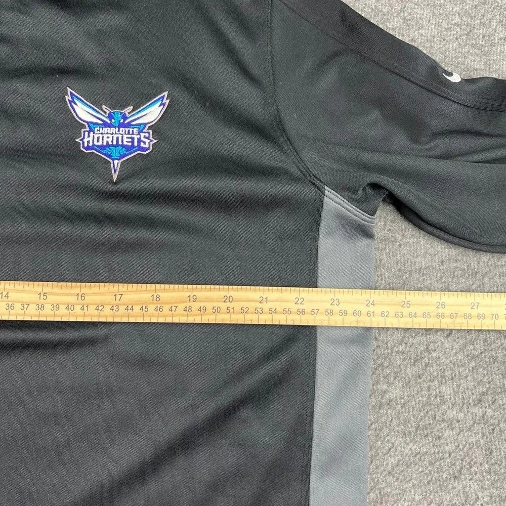 Nike Charlotte Hornets Dr Pepper Quarter Zip Pullover Men's Large Black Grey